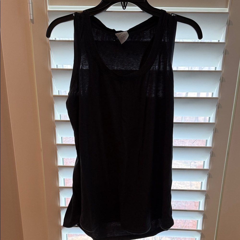 CALIA by Carrie Underwood Black Sleeveless Tank Top.Sz L Like New Condition